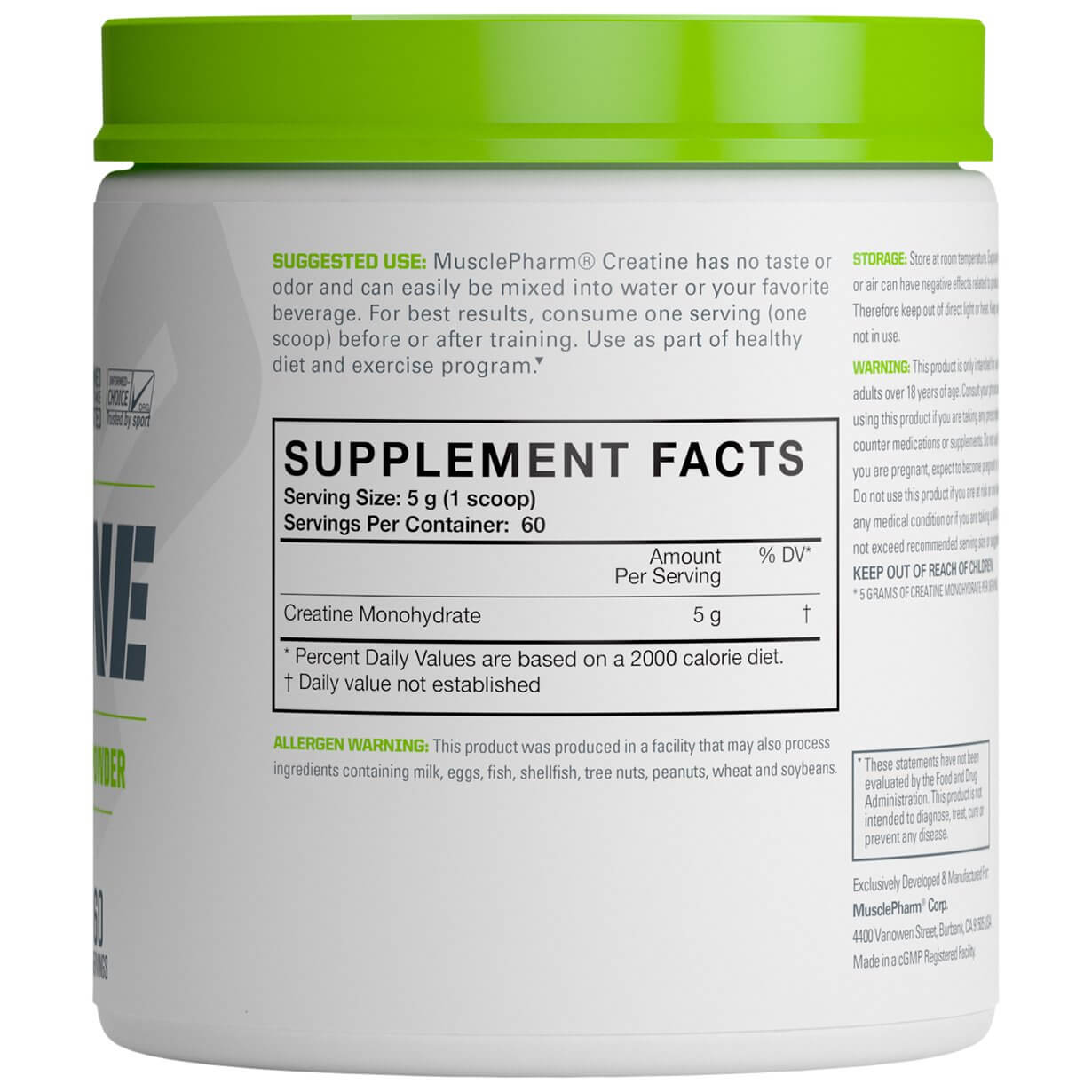 Musclepharm Creatine Monohydrate-60Serv.-300G