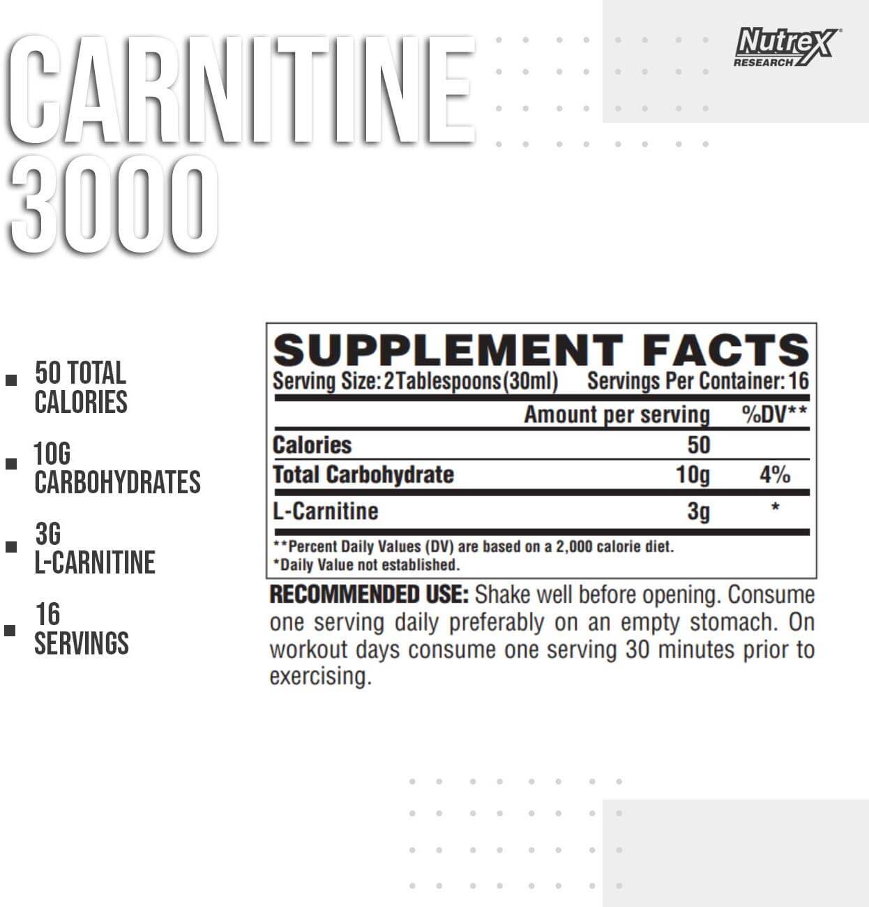 Nutrex Liquid Carnitine 3000-16Serv.-473Ml-Green Apple