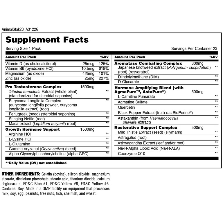 Universal Animal Stak-21Serv.-21Packs