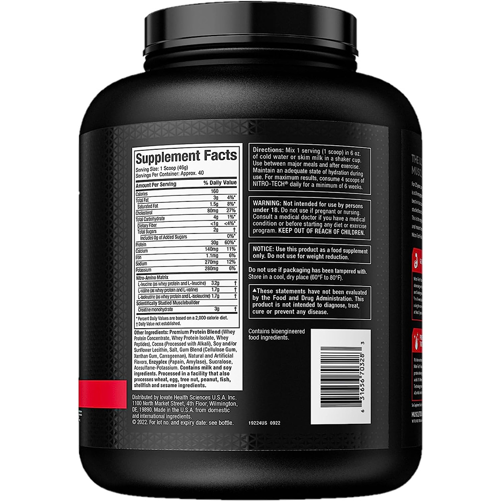 Muscletech NitroTech-41Serv.-1.80Kg-Milk Chocolate