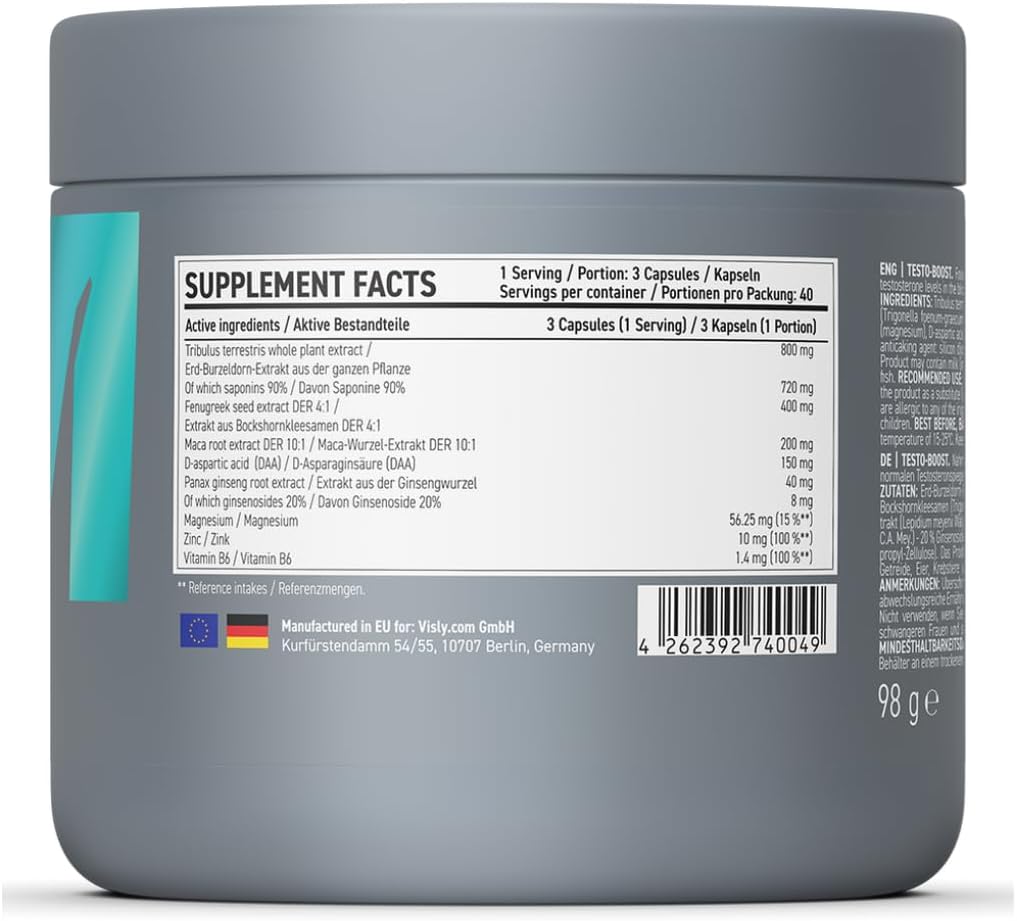 Visly Testo-Boost-40Serv.-120Capsules