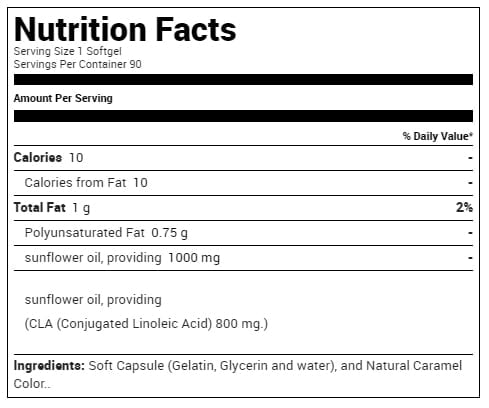 Usn Cla Pure 1000-90Serv.-90Softgels