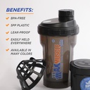 Max Muscle Smart Shaker-550ml-Black Smoke