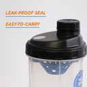 Max Muscle Smart Shaker-550ml-Black Clear