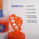 Max Muscle Smart Shaker-550ML-Clear Orange