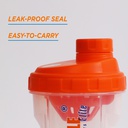 Max Muscle Smart Shaker-550ML-Clear Orange