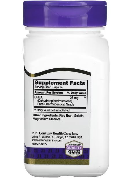 21st Century Dhea 25Mg-90Serv.-90Capsules