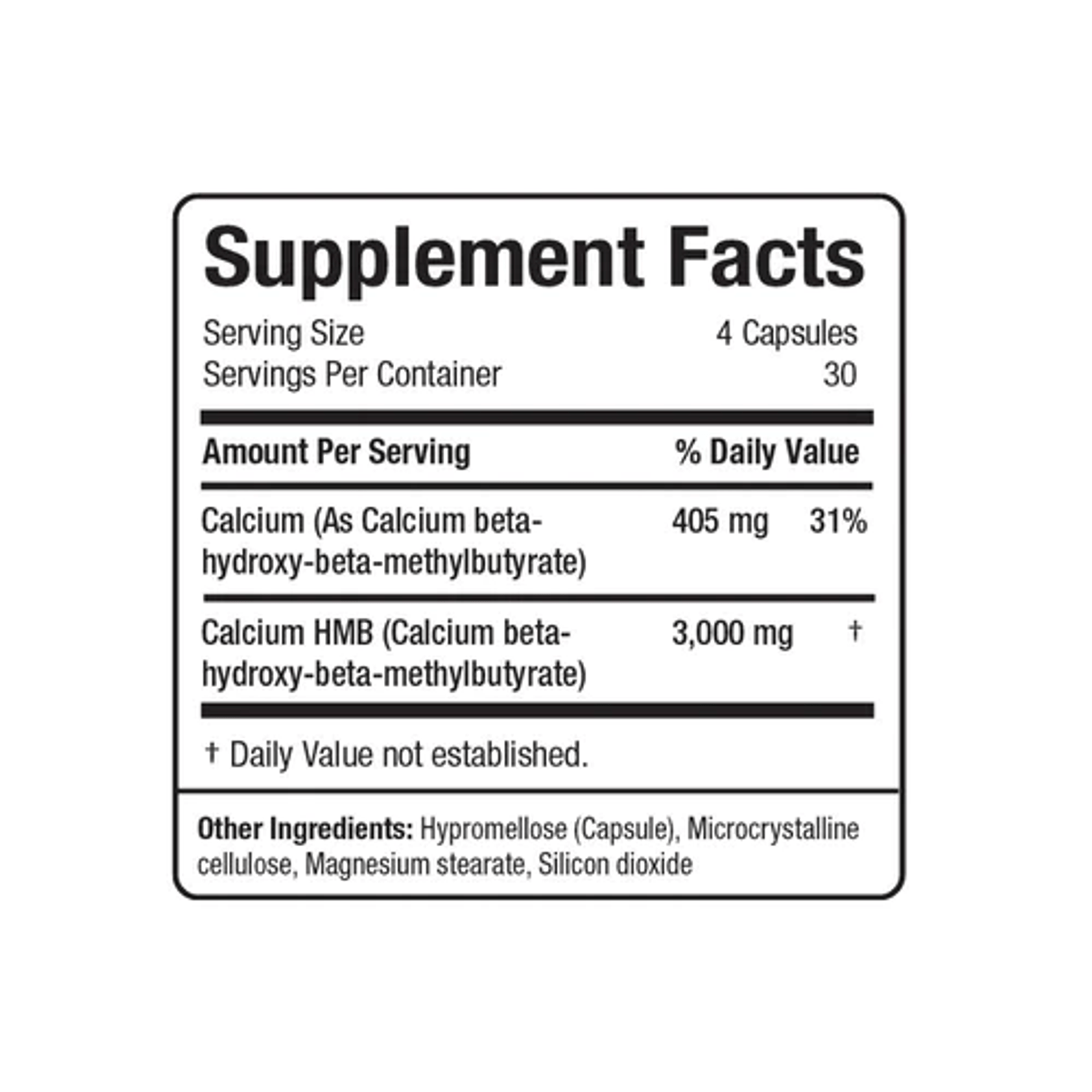 Allmax Hmb 3000-30Serv.-120Veggie Capsules