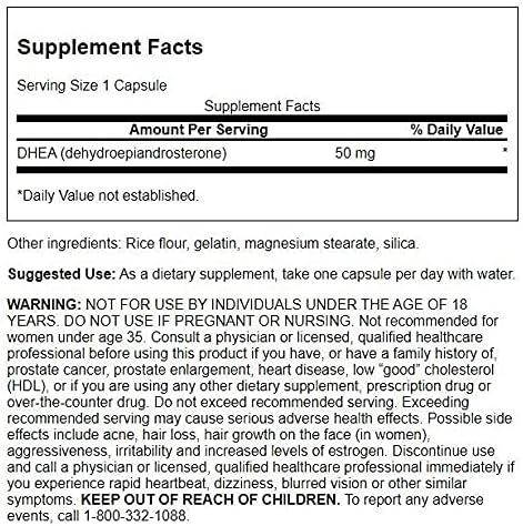 Swanson Dhea Hormone Balance 50Mg-120Serv.-120Capsules