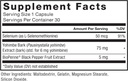Force Factor Fundamentals Yohimbine 6Mg-30Serv.-30Vegetable Capsules