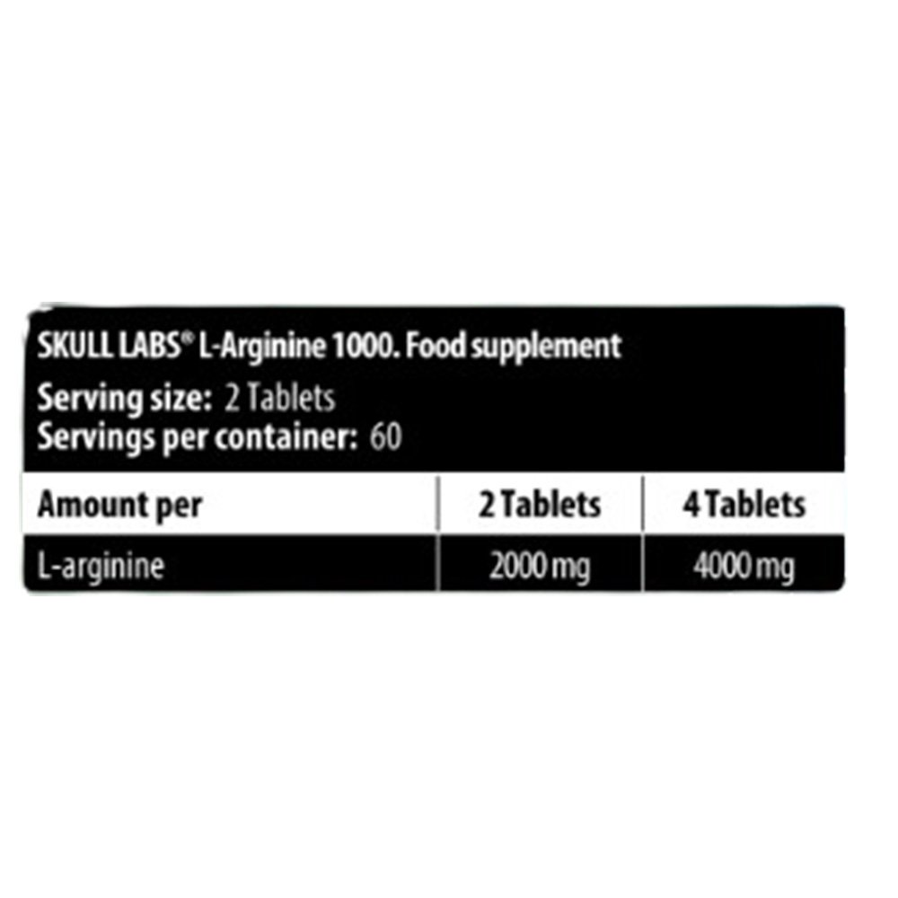 Skull Labs L-Arginine 1000 60Serv 120Tablets