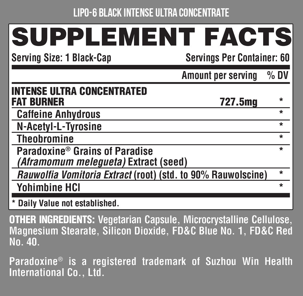 Nutrex Research Lipo 6 Black UC Intense-60Caps.