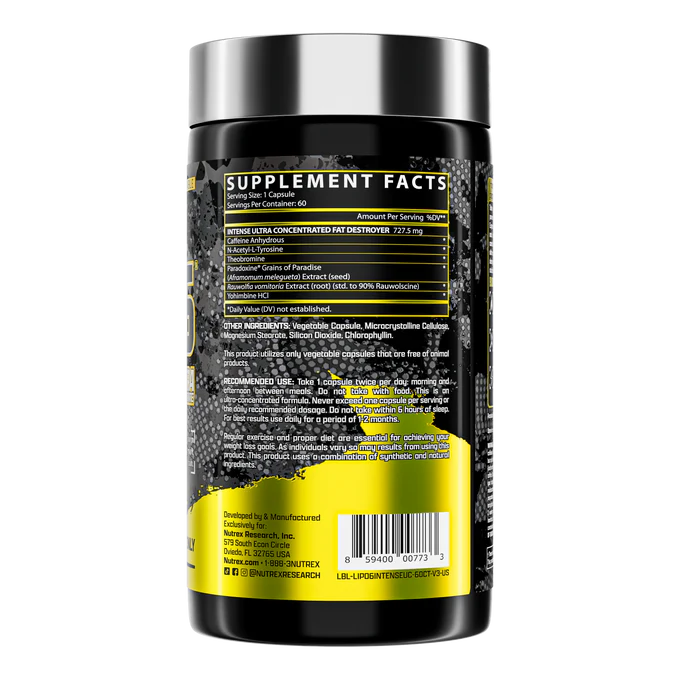 Nutrex Research Lipo 6 Black UC Intense-60Serv.-60Caps.