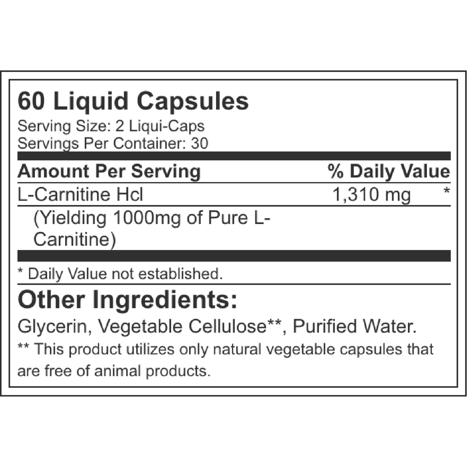 Nutrex Research Lipo 6 Carnitine 30Serv.-60Capsules.