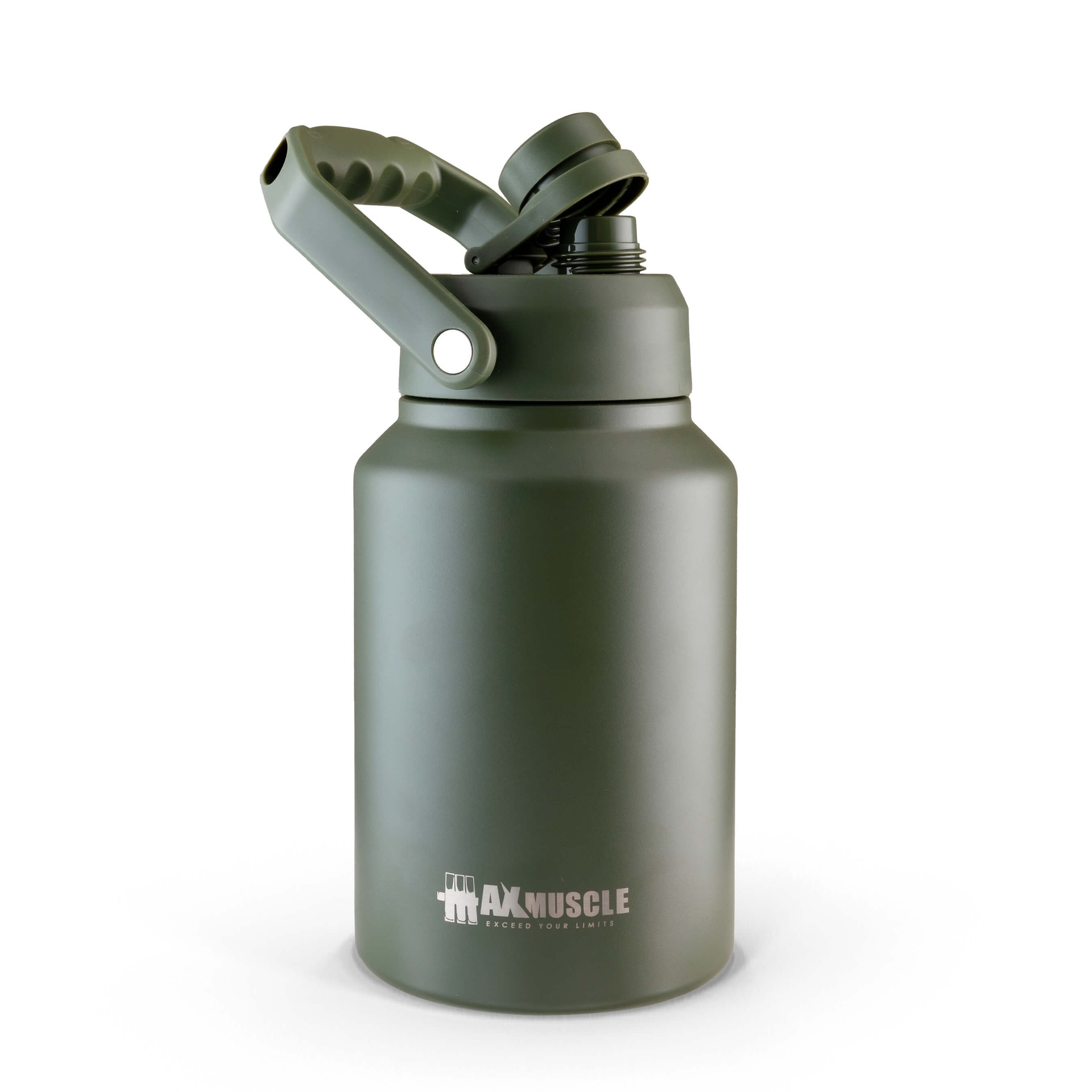 Max Muscle Max jug Stainless Steel-2L-Dark Green