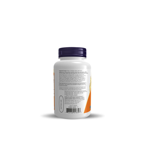 Now Foods Super Omega 3-6-9 Fish oil-90Serv-90Soft Gels