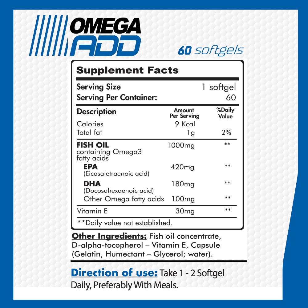 Muscle Add-Omega Add-60Serv-60Softgels.