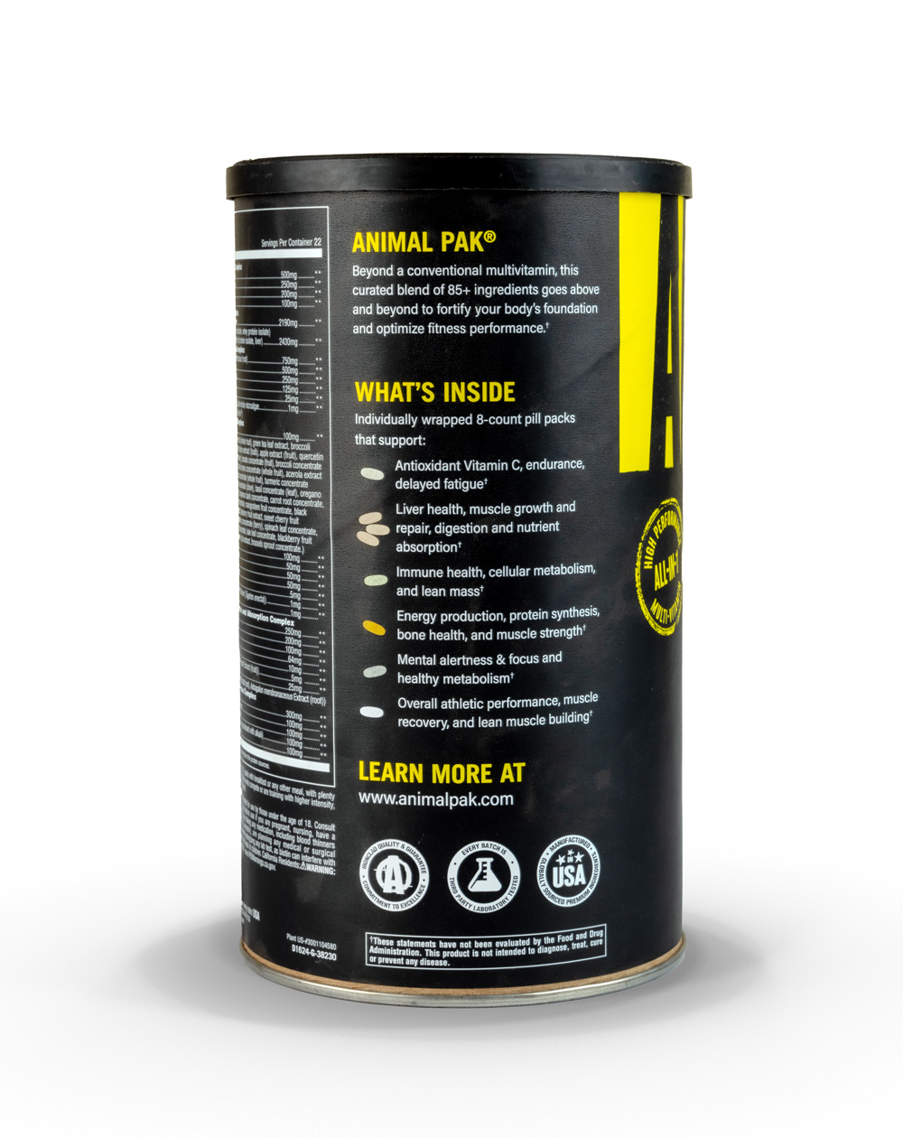 Universal Animal Pak Powder-44Serv.-342G-Orange