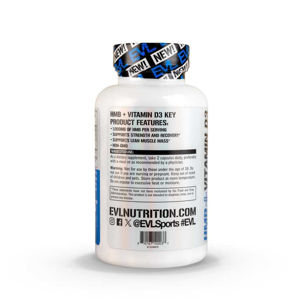 Evlution Nutrition Hmb+Vitamin D3-45Serv-90Capsules