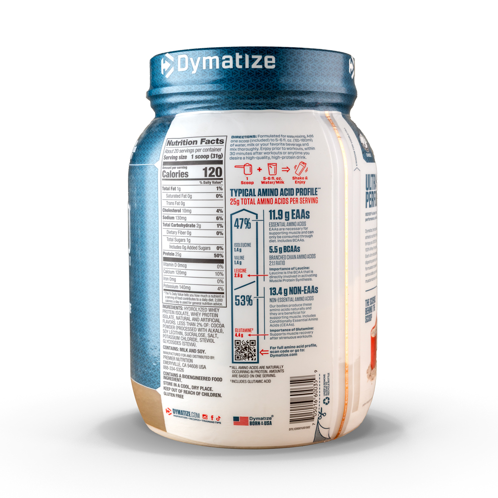Dymatize ISO100-20Serv.-640G.-Cookies&amp; Cream