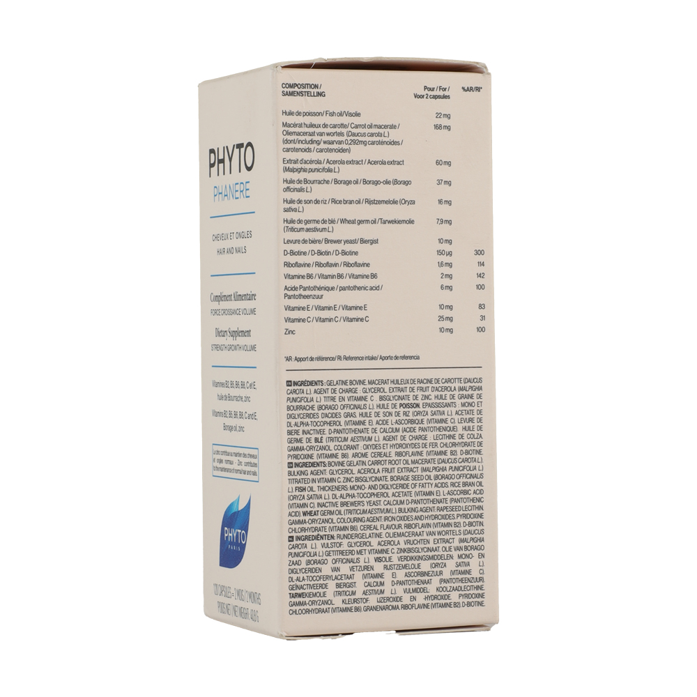 PHYTO Phanere Cheveux Et Ongles Hair And Nails - 120Capsules