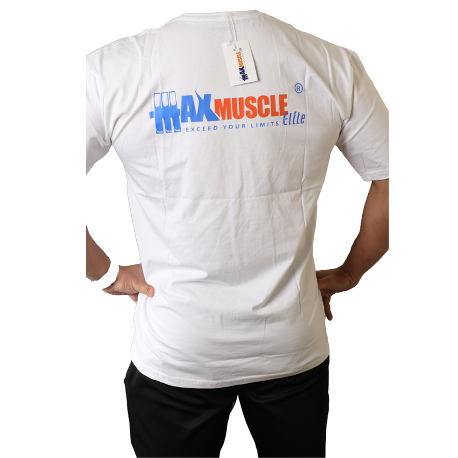 Max Muscle T-Shirt XXL White-Over Size