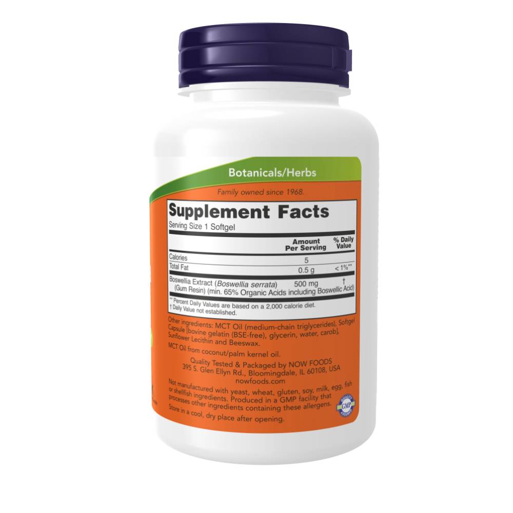 Now Foods Boswellia Extract 500mg-90Serv.-90Tabs.