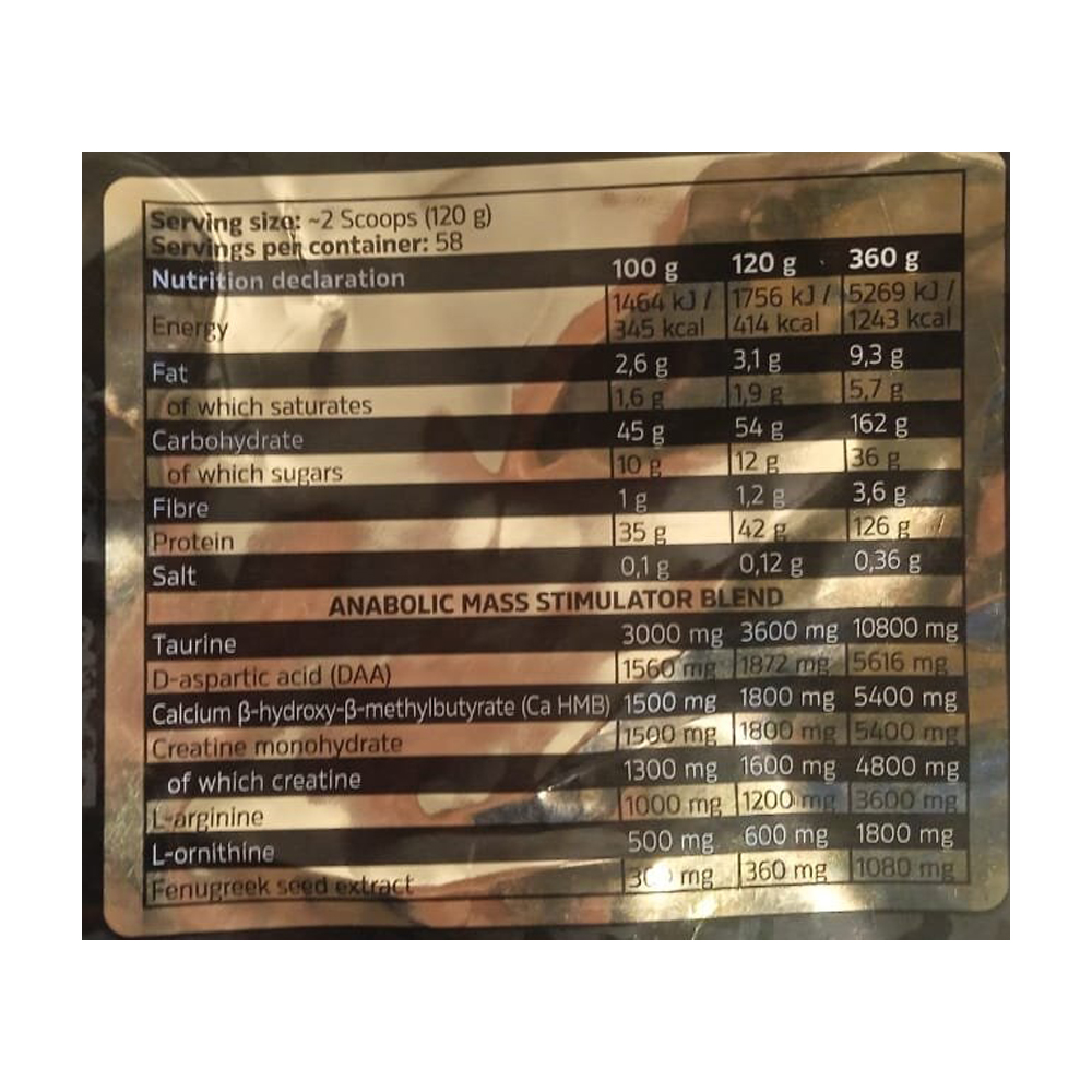 Kevin Levrone Black Line  Anabolic Mass- 58Serv -7KG-Strawberry