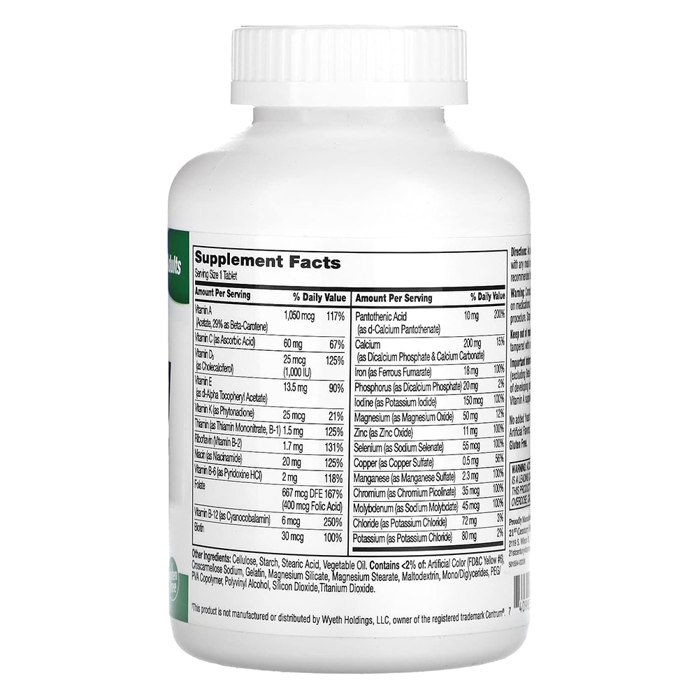 21st Century Sentry Multivitamin &amp; Multimineral-300 Serv-300Tablets