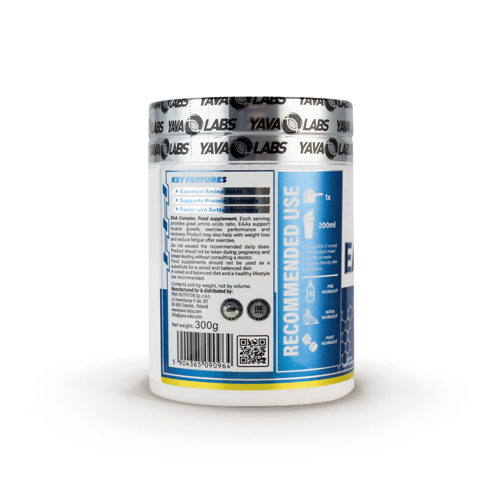 Yava Labs EAA Complex Essential amino Acids-34Serv-300G-Mojito lemon