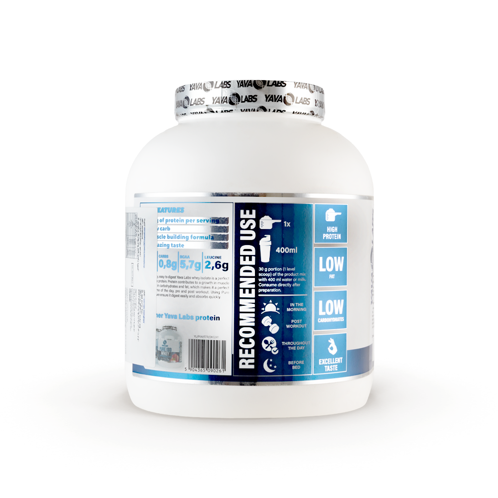 Yava Labs Pure Iso Whey Food supplement-66Serv-2KG-Strawberry Ice Cream
