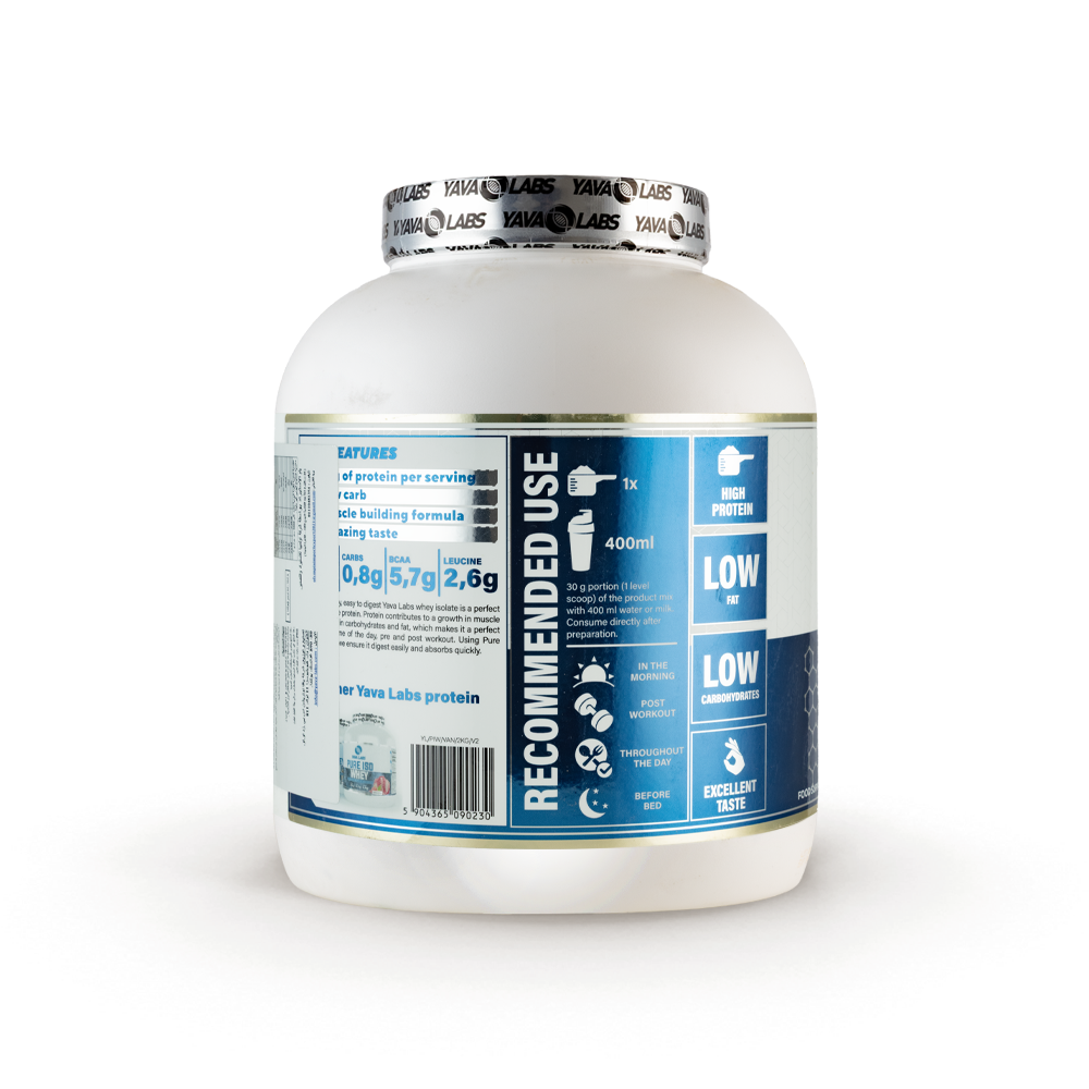 Yava Labs Pure Iso Whey Protein isolate-66Serv-2KG-Vanilla ice Cream