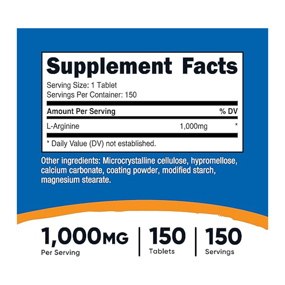 Nutricost L-Arginine.-150Serv.-150Tablet