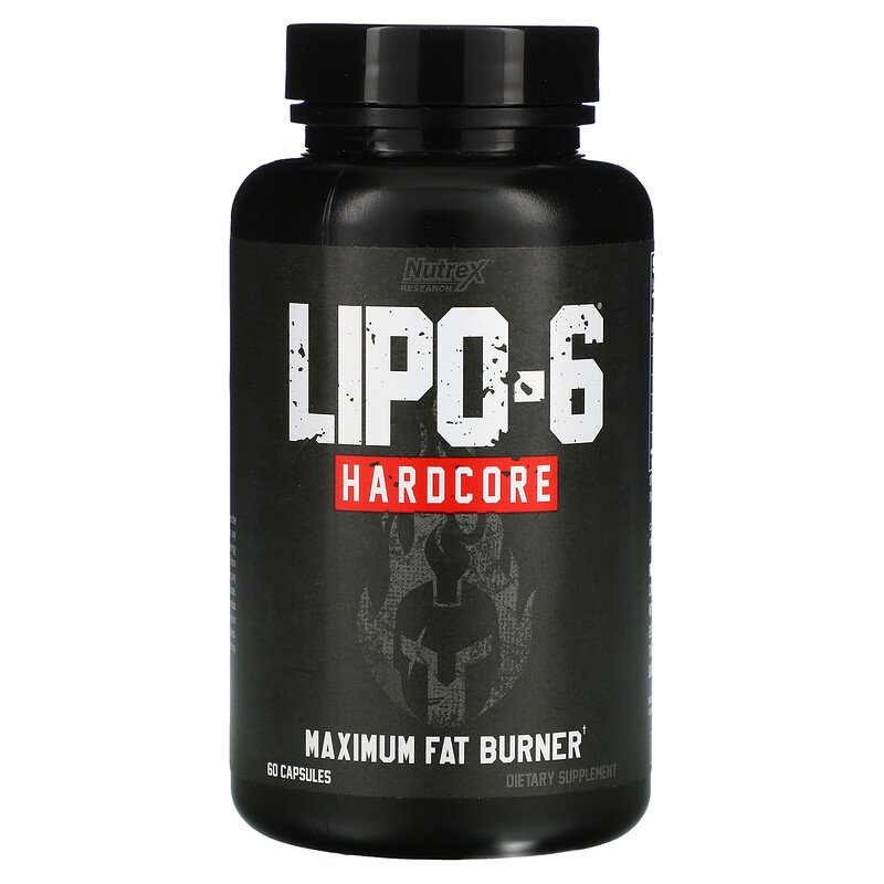 Nutrex Research Lipo 6 Hardcore Maximum Strength-60Serv-60Capsules