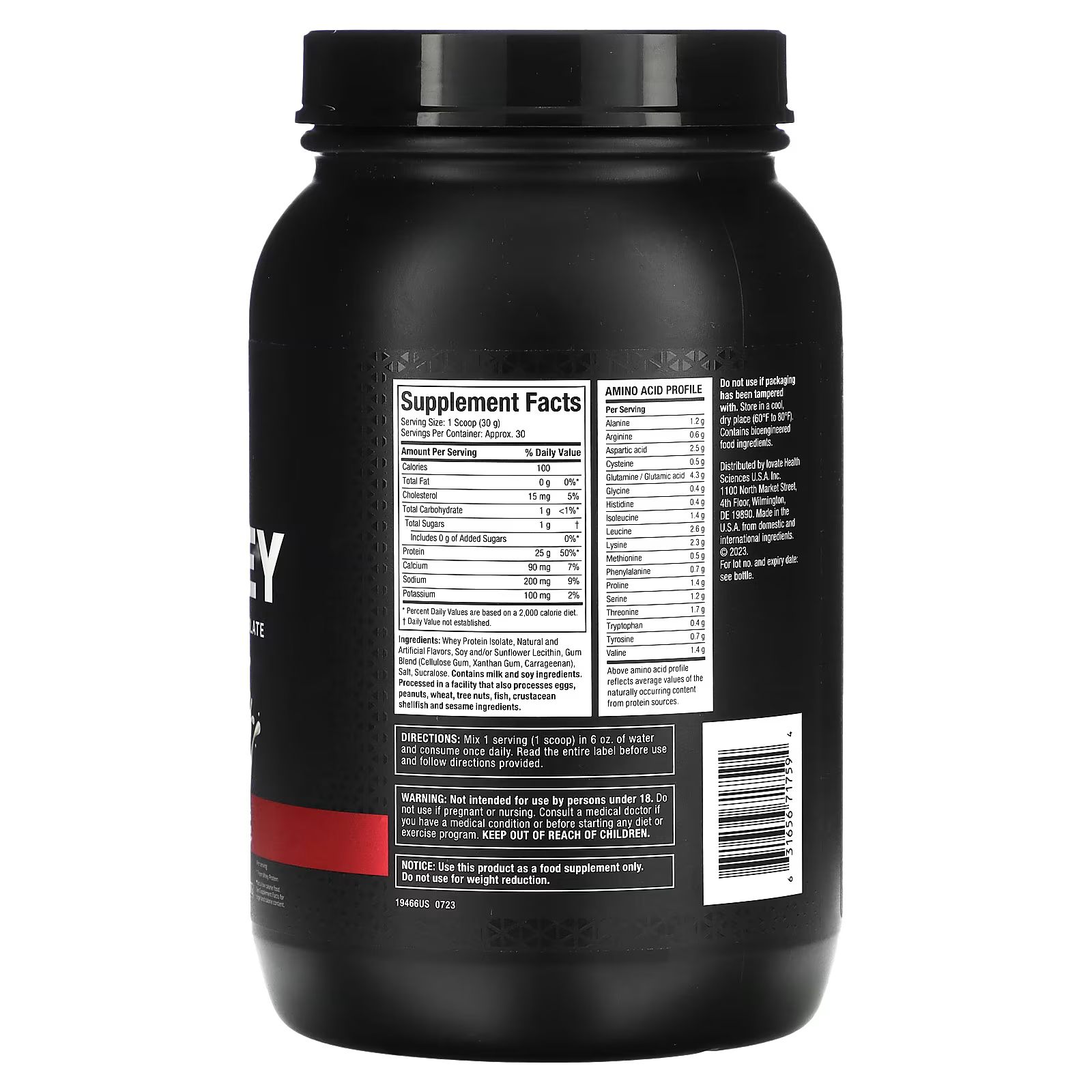 MuscleTech Iso Whey 30Serv.-907G.-Vanilla