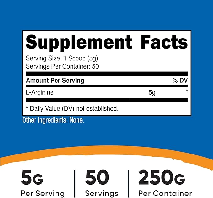 Nutricost L-Arginine.-50Serv.-250G-Unflavored