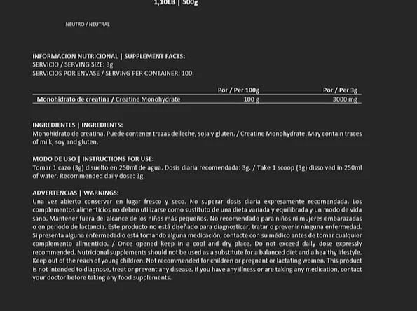 Big Man Creatine Monohydrate-30Serv.-90G