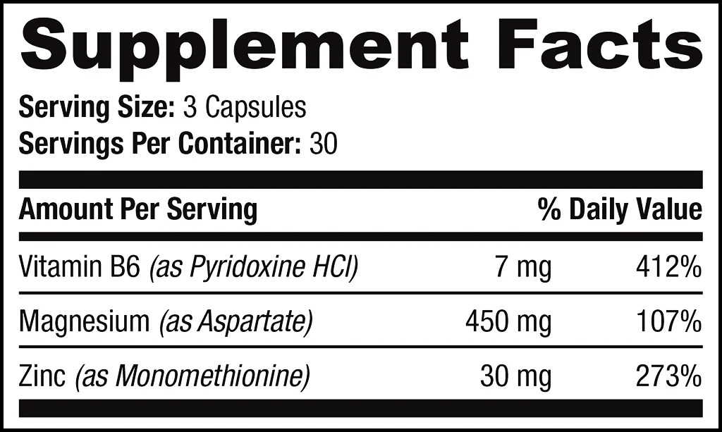 SAN Zinc Magnesium Aspartate 30 Capsules 30 Serving
