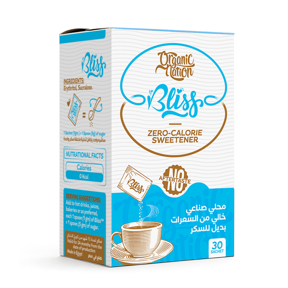Organic Nation Bliss - Zero Calorie Sweetener - 30 Sachets