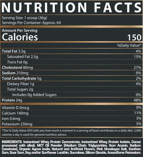 Nutrex Research Whey 100% Protein  64Serv.- 2272G- Chocolate