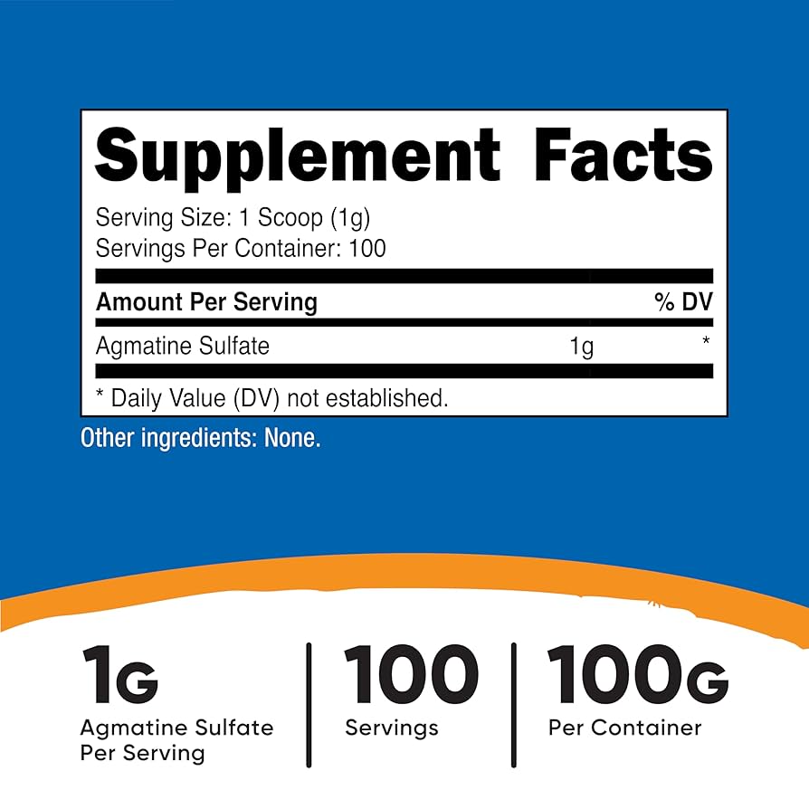 Nutricost Agmatine.-100Serv.-100G-Unflavored