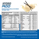Muscle Add Hydro Add 100%Hydrolyzed Whey Protein Fastest Absorption-50Serv.-1900G.-Madagascar Vanilla Ice Cream