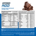 Muscle Add Hydro Add 100%Hydrolyzed Whey Protein Fastest Absorption-50Serv.-1900G.-Double Rich Chocolate