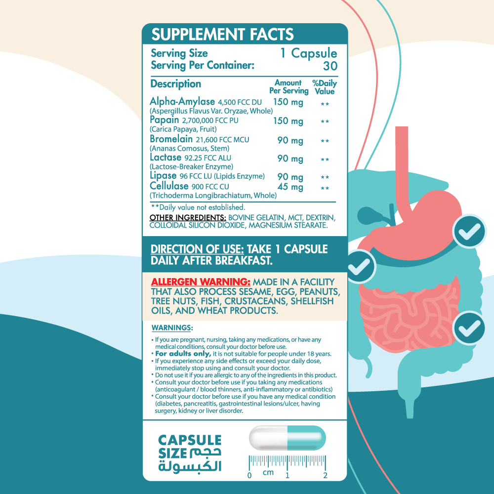 Organic Nation Optimum Digest 30Serv.-30 Capsules