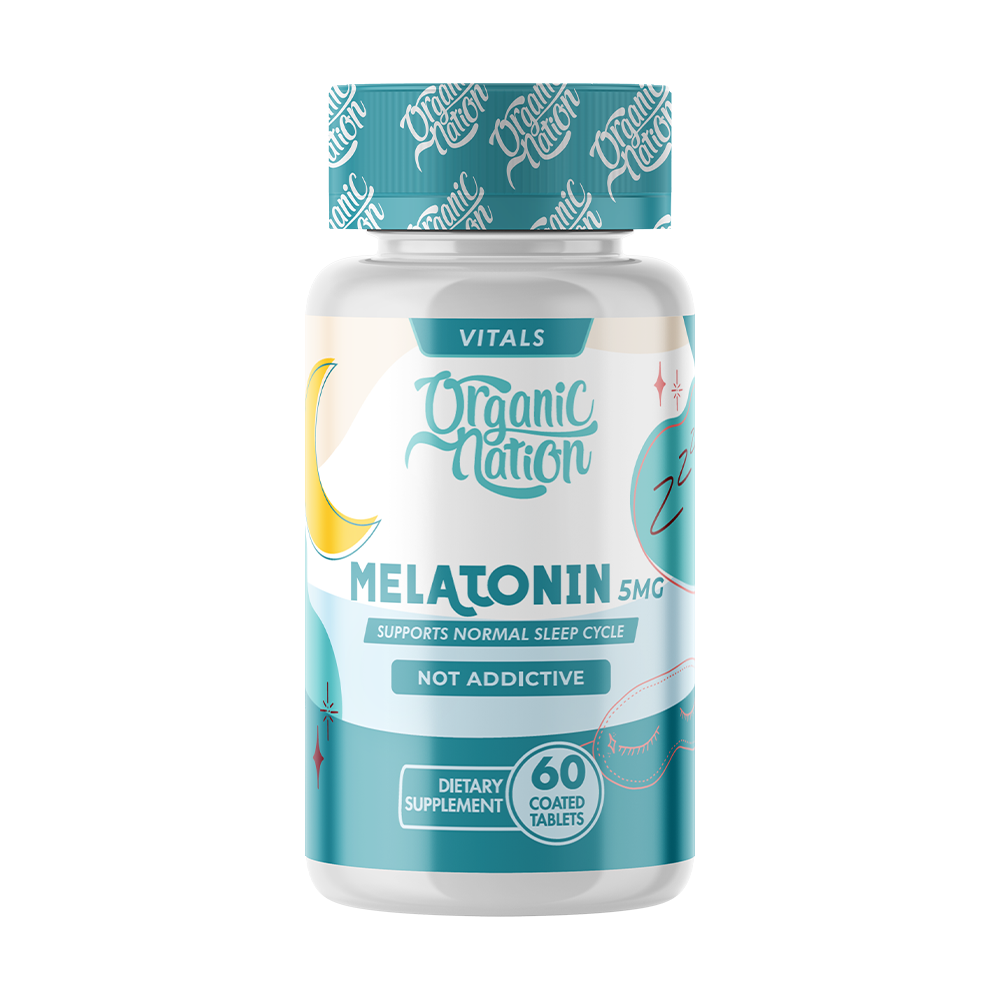 Organic Nation Melatonin 5mg-60Serv.-60Tablets