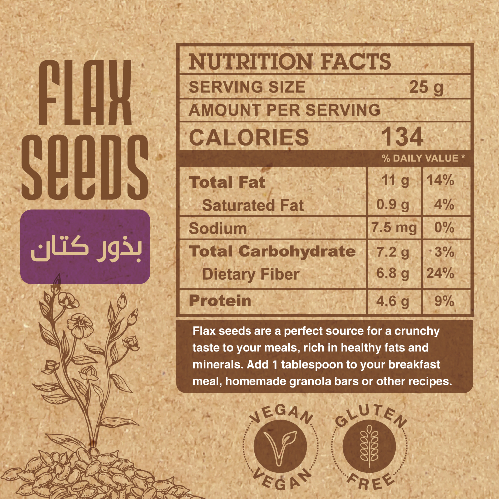 Organic Nation Flax Seeds-200G