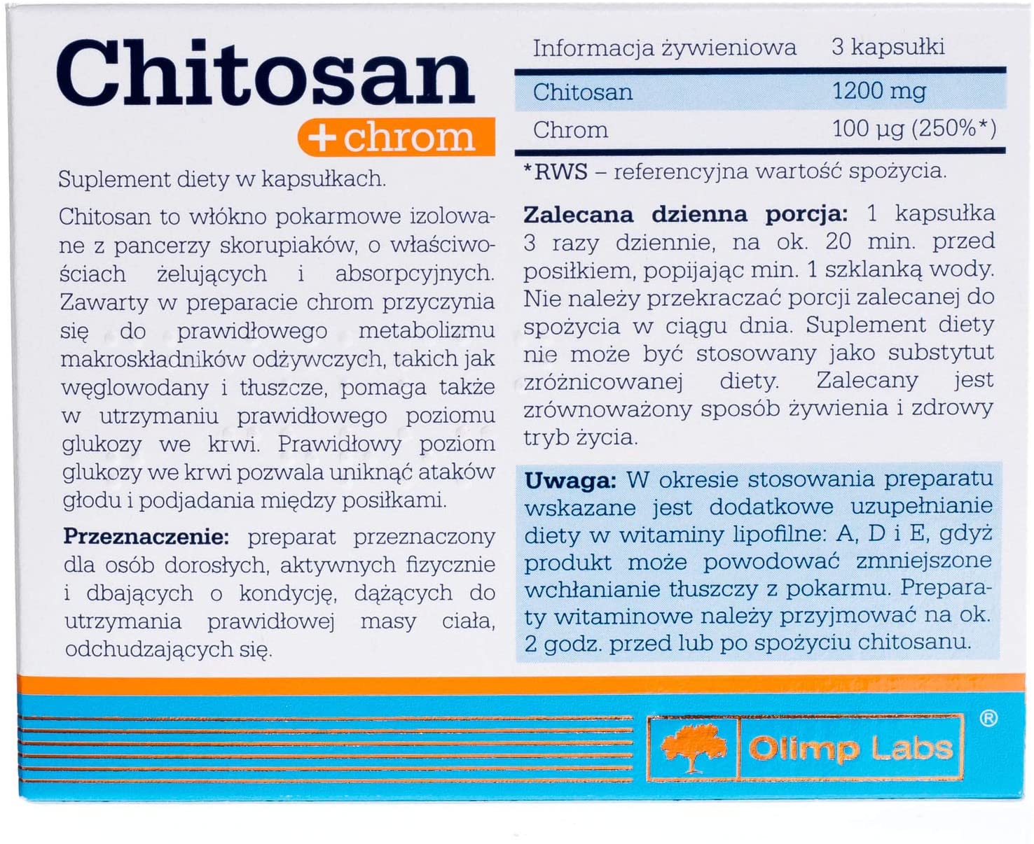 Olimp Chitosan+Chromium-30Caps.