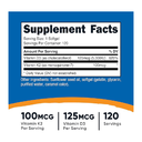 Nutricost Vitamin K2 (100 mcg) + Vitamin D3 (5000 IU)-120Serv.-120Softgels