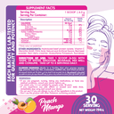 Organic Nation Collagen Peptides-30Serv.-194G-Peach Mango
