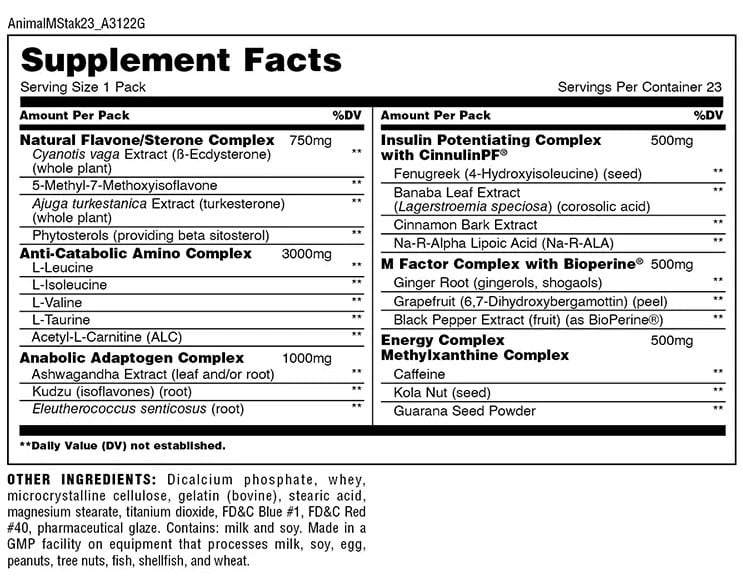 Universal Animal M-stak-21Serv.-21Packs
